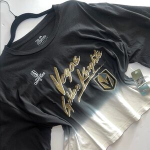 NWT Vegas Golden Knights Crop Tee - Black and Gold